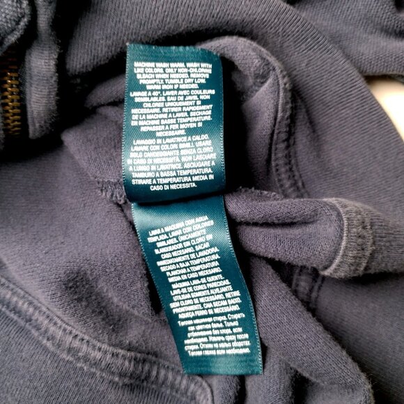 Polo Ralph Lauren Sweatshirt Kids Youth 5 Navy Blue Big Pony Hoodie Full Zip - Picture 10 of 10